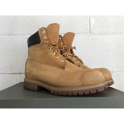 Pre-owned Timberland Brown Leather Boots