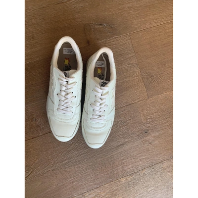 Pre-owned Atlantic Stars White Leather Trainers