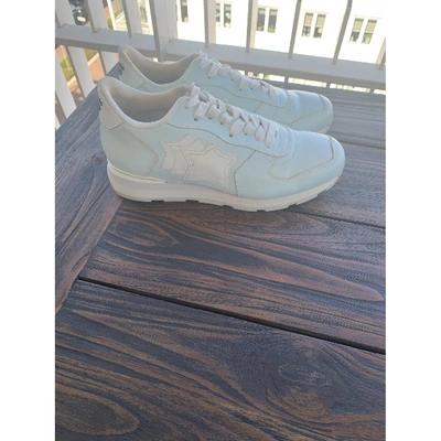 Pre-owned Atlantic Stars White Leather Trainers