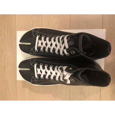 Pre-owned Maison Margiela Black Leather Trainers