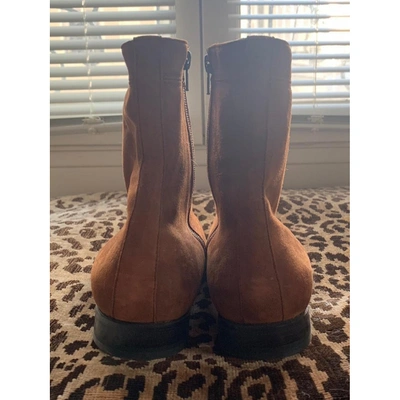 Pre-owned Carvil Brown Suede Boots