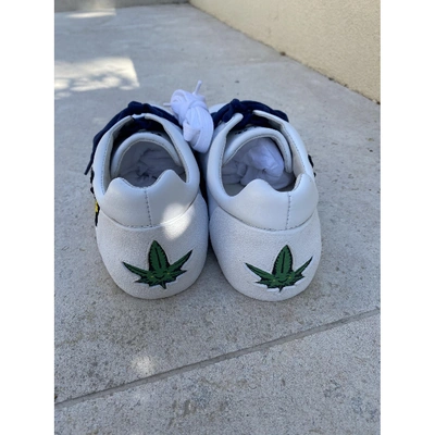 Pre-owned Ash Leather Low Trainers In White
