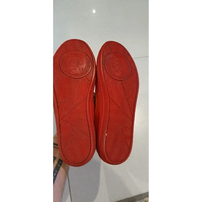 Pre-owned Diesel Red Trainers