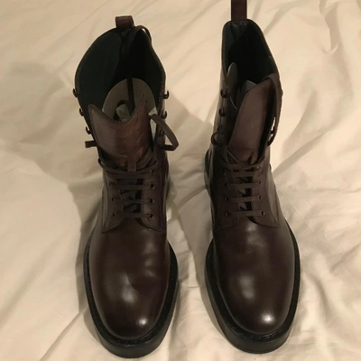 Pre-owned Bottega Veneta Brown Leather Boots
