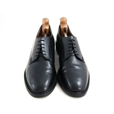 Pre-owned Loake Leather Lace Ups In Black