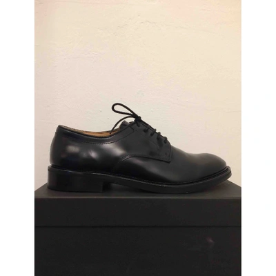 Pre-owned Hope Leather Lace Ups In Black