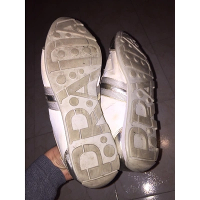 Pre-owned Prada Gold Rubber Lace Ups