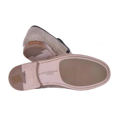 Pre-owned Dolce & Gabbana Cloth Espadrilles In Beige