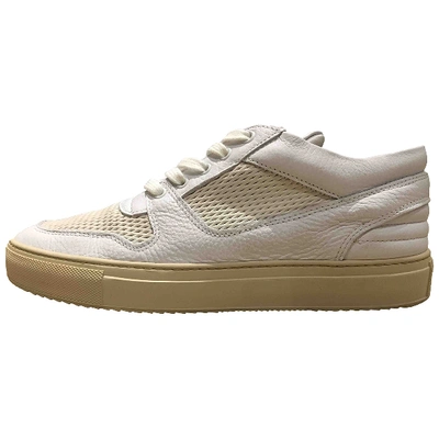 Pre-owned Filling Pieces Leather Low Trainers In White