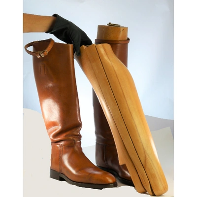 Pre-owned John Lobb Camel Leather Boots