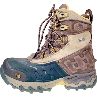 Pre-owned The North Face Khaki Rubber Boots