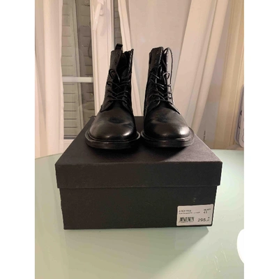 Pre-owned The Kooples Spring Summer 2019 Black Leather Boots