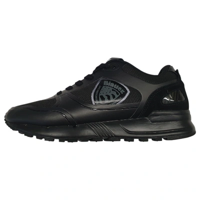 Pre-owned Blauer Low Trainers In Black