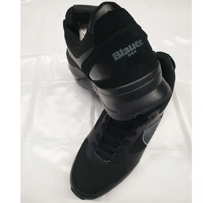 Pre-owned Blauer Low Trainers In Black