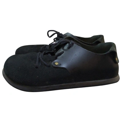Pre-owned Birkenstock Black Suede Sandals
