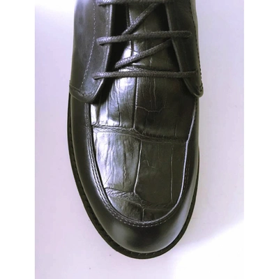 Pre-owned Balmain Leather Boots In Black