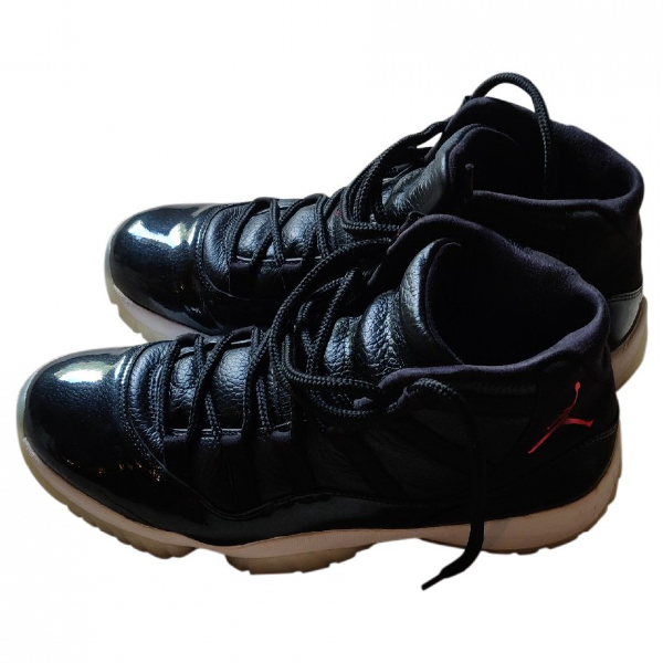jordan 11 leather black
