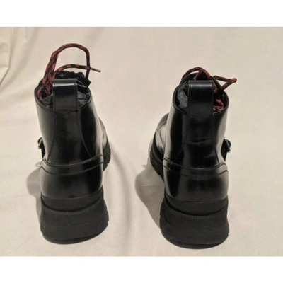 Pre-owned Dior Black Leather Boots