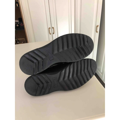 Pre-owned Giuseppe Zanotti Leather Flats In Black