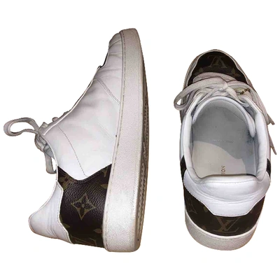 Pre-owned Louis Vuitton White Leather Trainers