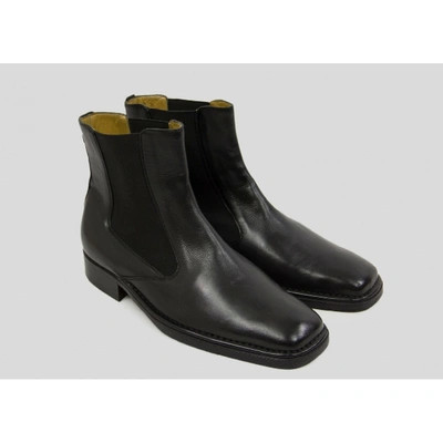 Pre-owned Bally Leather Boots In Black