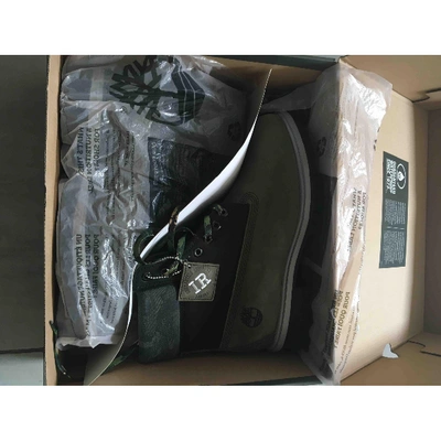 Pre-owned Timberland Green Leather Boots