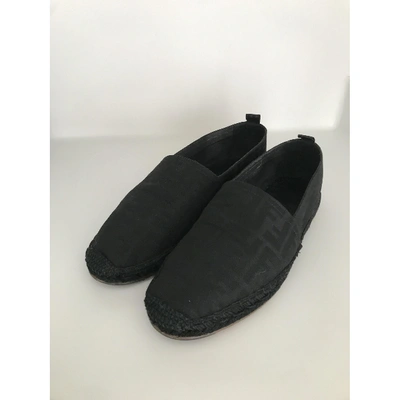 Pre-owned Fendi Black Cloth Espadrilles