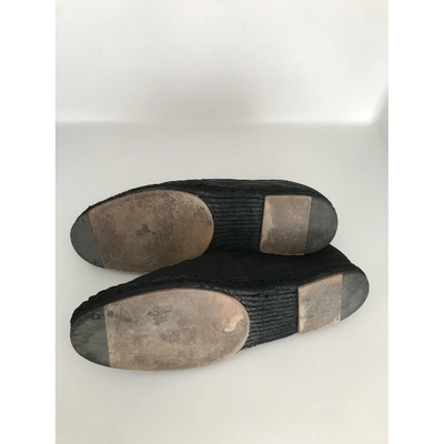 Pre-owned Fendi Black Cloth Espadrilles