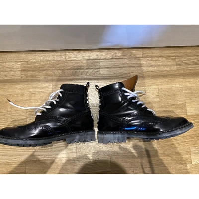 Pre-owned Givenchy Leather Boots In Black