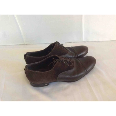 LOUIS VUITTON Pre-owned Leather Lace Ups In Brown