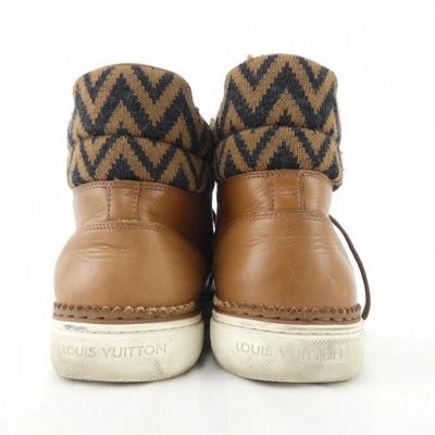 Pre-owned Louis Vuitton Brown Cloth Trainers