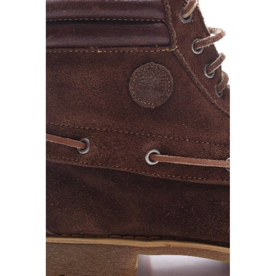 Pre-owned Timberland Brown Suede Boots