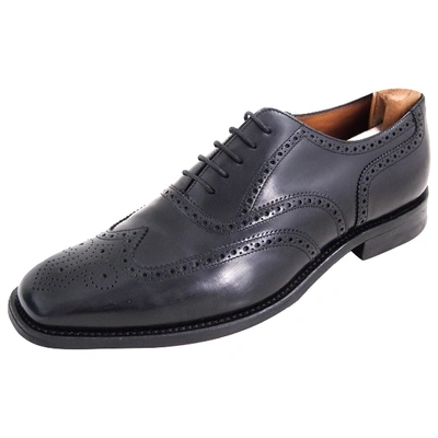 Pre-owned Loake Leather Lace Ups In Black
