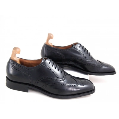 Pre-owned Loake Leather Lace Ups In Black