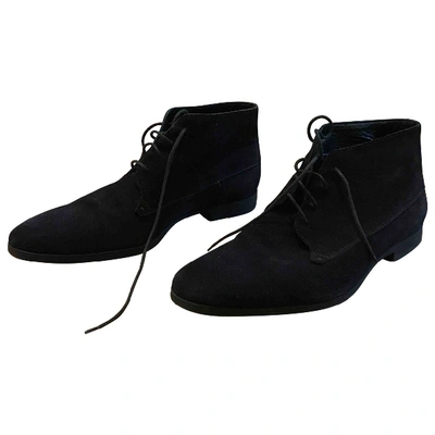 Pre-owned Dior Black Suede Boots