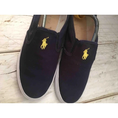 Pre-owned Polo Ralph Lauren Navy Cloth Trainers