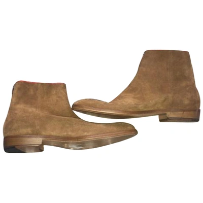 Pre-owned Zadig & Voltaire Fall Winter 2019 Camel Leather Boots
