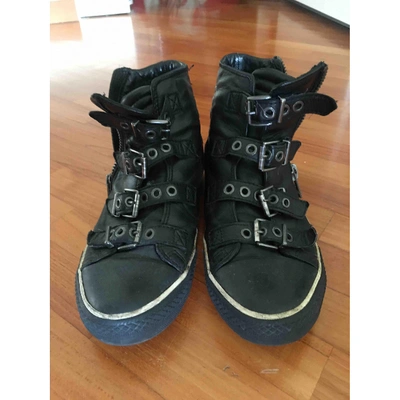 Pre-owned Ash Black Leather Trainers