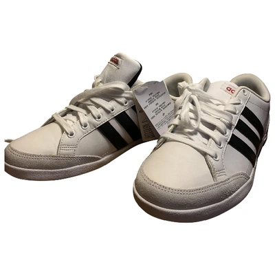 Pre-owned Adidas Originals White Leather Trainers