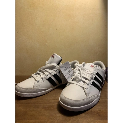 Pre-owned Adidas Originals White Leather Trainers