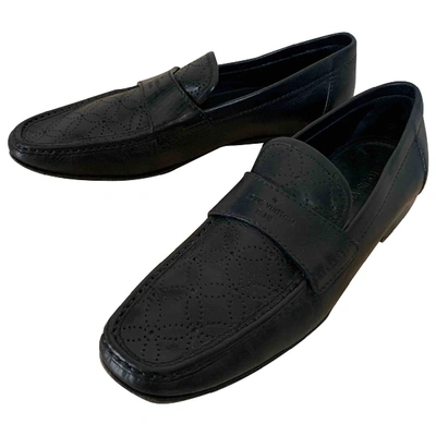 LOUIS VUITTON Pre-owned Leather Flats In Black
