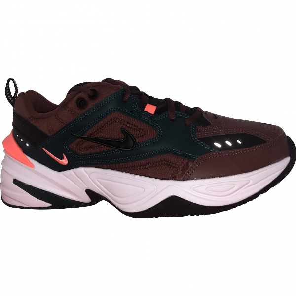 nike burgundy m2k tekno trainers