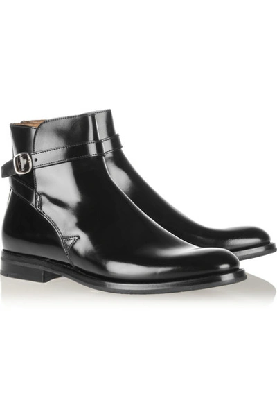 Church's Merthyr Glossed-leather Ankle Boots In Black