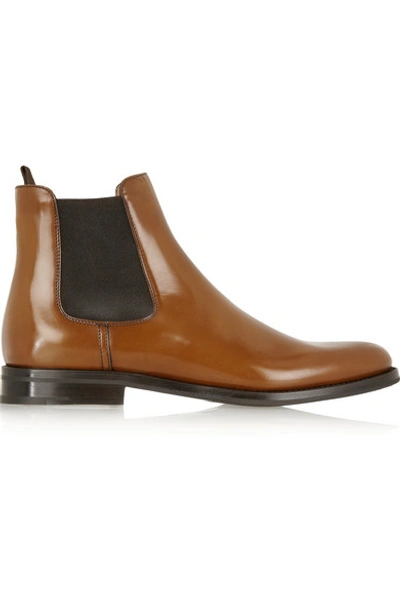 Church's Monmouth Glossed-leather Chelsea Boots In Brown