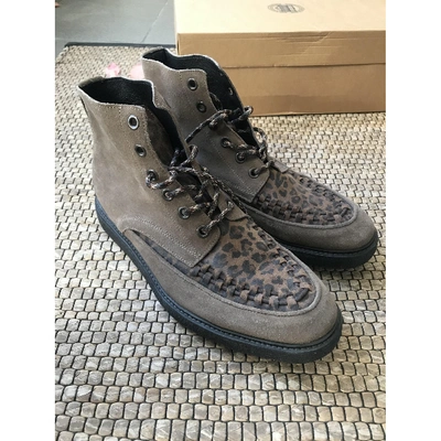 Pre-owned Allsaints Brown Suede Boots