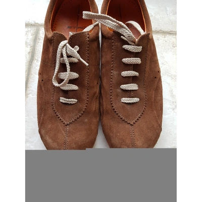 Pre-owned Etro Low Trainers In Brown