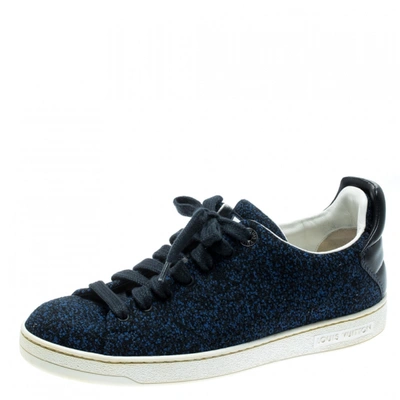 Pre-owned Louis Vuitton Frontrow Blue Cloth Trainers