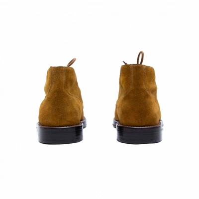 Pre-owned Saint Laurent Camel Suede Boots