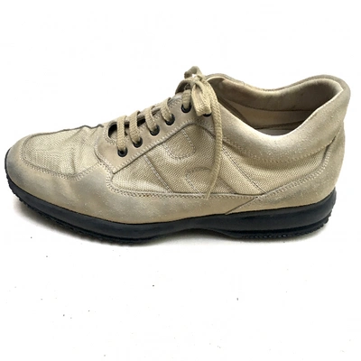 Pre-owned Hogan Lace Ups In Beige