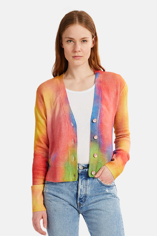 le superbe tie dye cardigan